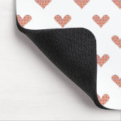 Tapis De Souris Motif Coeurs roses (Coin)
