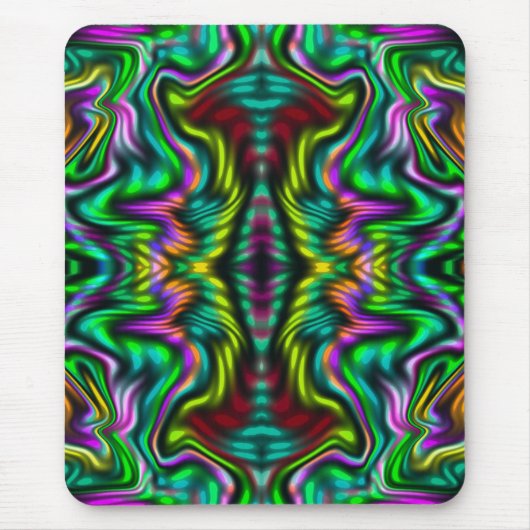 Tapis De Souris Motif coloré abstrait. (Devant)