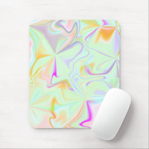 Tapis De Souris Motif coloré faux hologramme abstrait