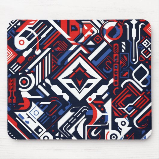 Tapis De Souris Motif complexe Sci-Fi (Devant)