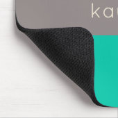 Tapis De Souris Motif couleur vert Seafoam avec nom (Coin)