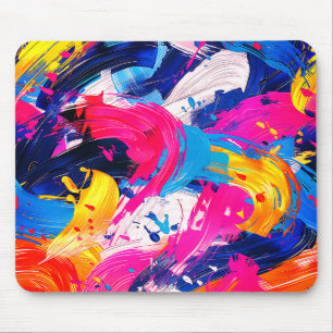 Tapis De Souris motif coups de pinceaux