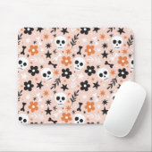 Tapis De Souris Motif crâne de fleurs (Avec souris)