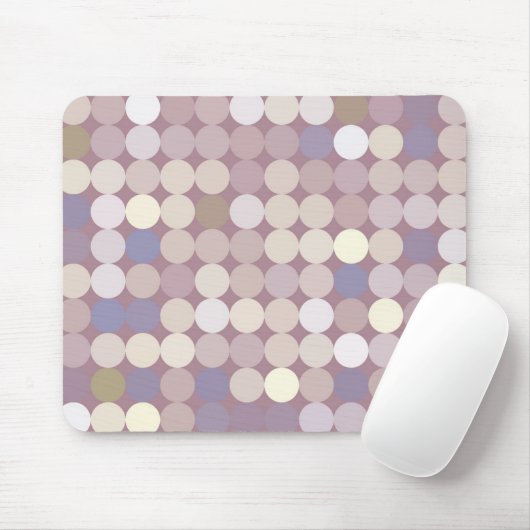 Tapis De Souris Motif d'abrégé sur cercles de tissu (Avec souris)