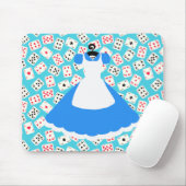 Tapis De Souris Motif d'Alice du pays des merveilles (Avec souris)