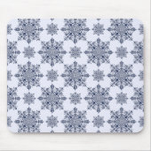 Tapis De Souris Motif Damas de flocon bleu (Devant)