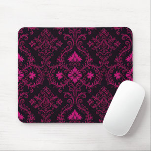 Tapis De Souris Motif damassé gothique violet et noir