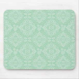 Tapis De Souris Motif damassé vert