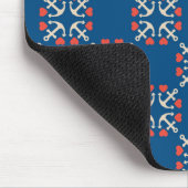 Tapis De Souris Motif d'Ancre et de coeur (Coin)