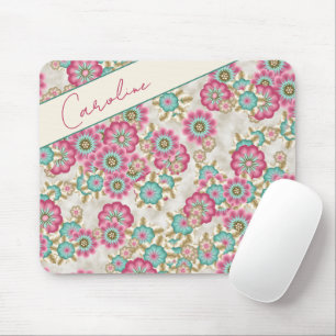 Tapis De Souris Motif d'art Fleurs japonaises Abstraites personnal