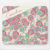 Tapis De Souris Motif d'art Fleurs japonaises Abstraites personnal (Devant)