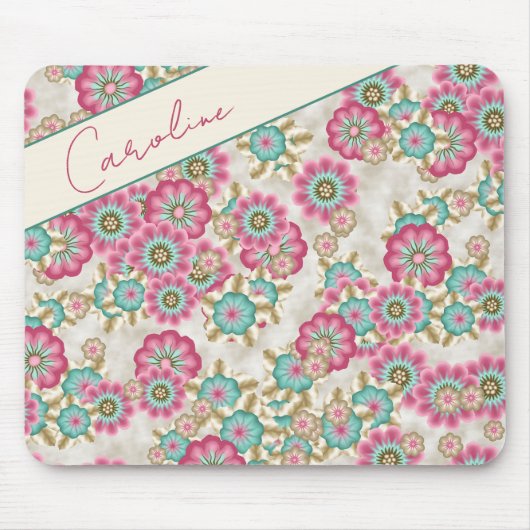 Tapis De Souris Motif d'art Fleurs japonaises Abstraites personnal (Devant)