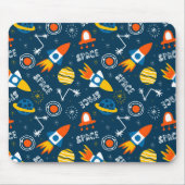 Tapis De Souris Motif d'aventures spatiales colorées (Devant)