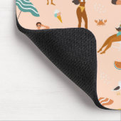 Tapis De Souris Motif de bains de soleil de plage (Coin)
