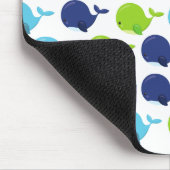 Tapis De Souris Motif De Baleines, Beaux Baleines, Votre Nom (Coin)