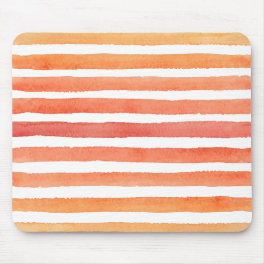 Tapis De Souris Motif de bande d'aquarelle solaire (Devant)