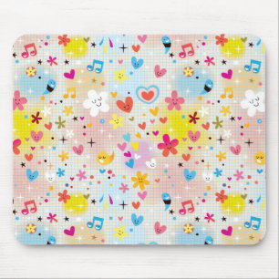 Tapis De Souris motif de bande dessinée d'amusement