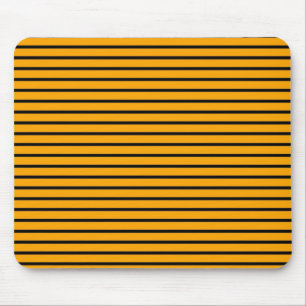 Tapis De Souris Motif de bande jaune noir rétro