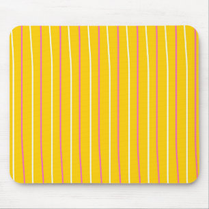 Tapis De Souris Motif de bande verticale jaune