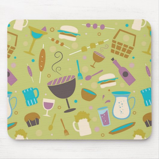 Tapis De Souris Motif de barbecue (Devant)