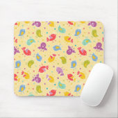 Tapis De Souris Motif de bébé avec les oiseaux mignons (Avec souris)