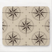 Tapis De Souris Motif de boussole de navigation (Devant)