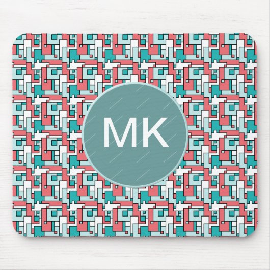 Tapis De Souris Motif de briques rétro (Devant)