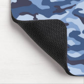 Tapis De Souris Motif de camouflage bleu foncé (Coin)