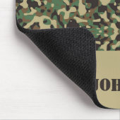 Tapis De Souris Motif de camouflage de nom personnalisé (Coin)