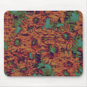 Tapis De Souris Motif de camouflage de tournesol et de feuille
