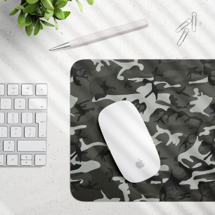 Tapis De Souris Motif de Camouflage gris, Motif militaire, Armée