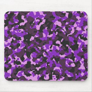 Tapis De Souris Motif de camouflage violet