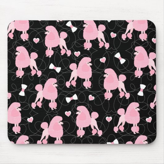 Tapis De Souris Motif de canicules et de vaches roses (Devant)