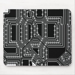 Tapis De Souris Motif de carte informatique