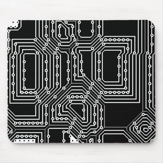 Tapis De Souris Motif de carte informatique (Devant)