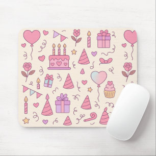 Tapis De Souris Motif de célébration de fête de princesse douce