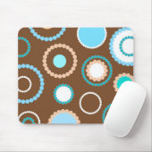 Tapis De Souris Motif de cercles - Mousepad (Avec souris)