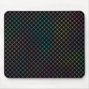 Tapis De Souris Motif de Chaîne de Clôture Élégant Moderne Coloré