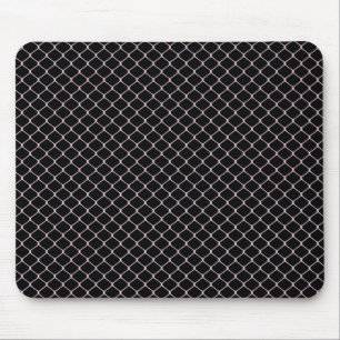 Tapis De Souris Motif de chaîne de clôture rose moderne élégant