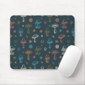 Tapis De Souris Motif de champignons Whimsical (Avec souris)