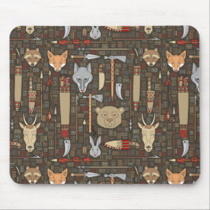 Tapis De Souris Motif de chasse ethnique