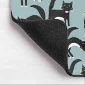 Tapis De Souris Motif de chat bleu (Coin)