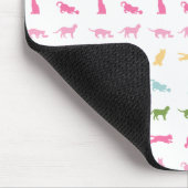 Tapis De Souris Motif de chat d'arc-en-ciel (Coin)