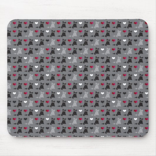 Tapis De Souris motif de chaton et de souris (Devant)