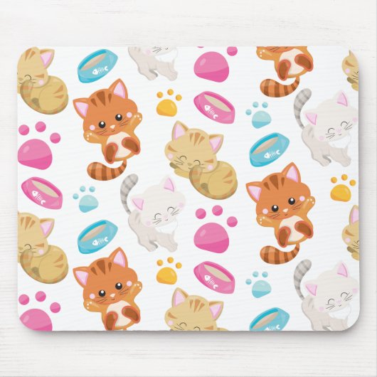 Tapis De Souris Motif De Chats, Chats Mignons, Kitty, Chatons, Paw (Devant)