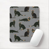 Tapis De Souris Motif de chats égyptiens (Avec souris)