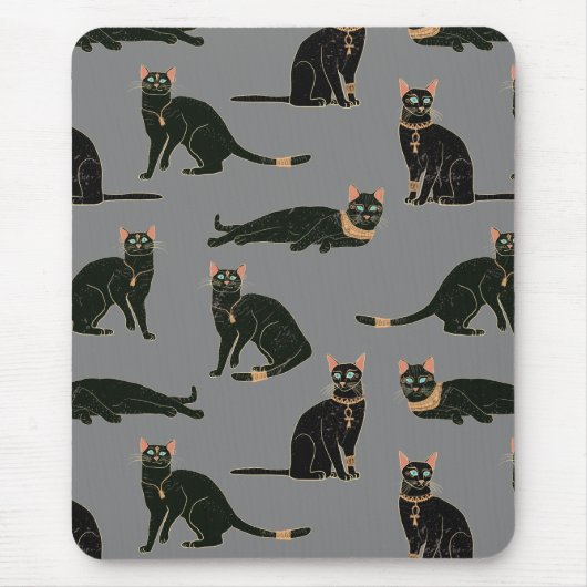 Tapis De Souris Motif de chats égyptiens (Devant)