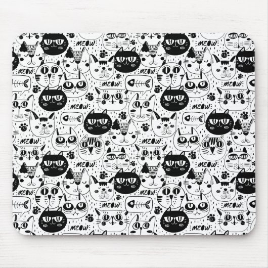 Tapis De Souris Motif de chats mignons (Devant)
