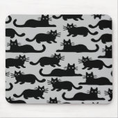 Tapis De Souris Motif de chats noirs (Devant)