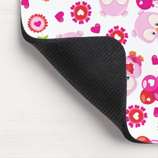 Tapis De Souris Motif De Chouettes, Chouettes Mignonnes, Chouettes (Coin)